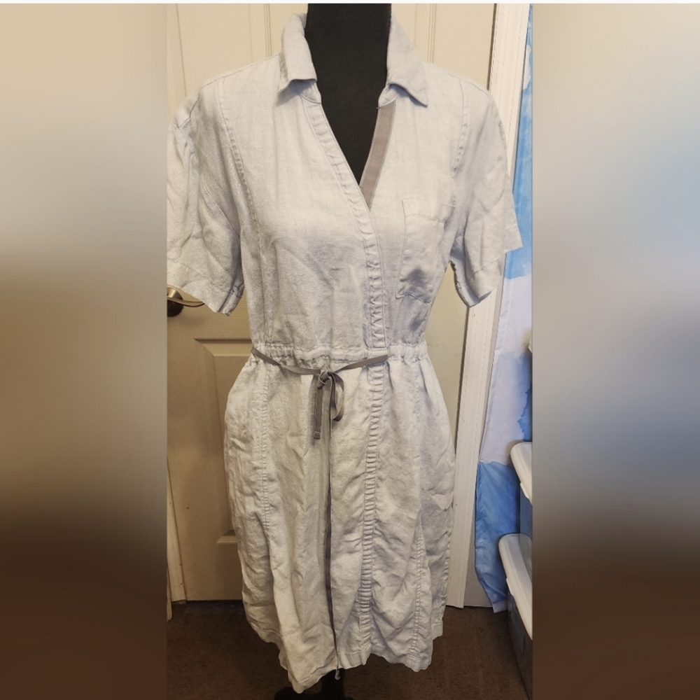 Athleta Playa Linen Wrap Dress. 6